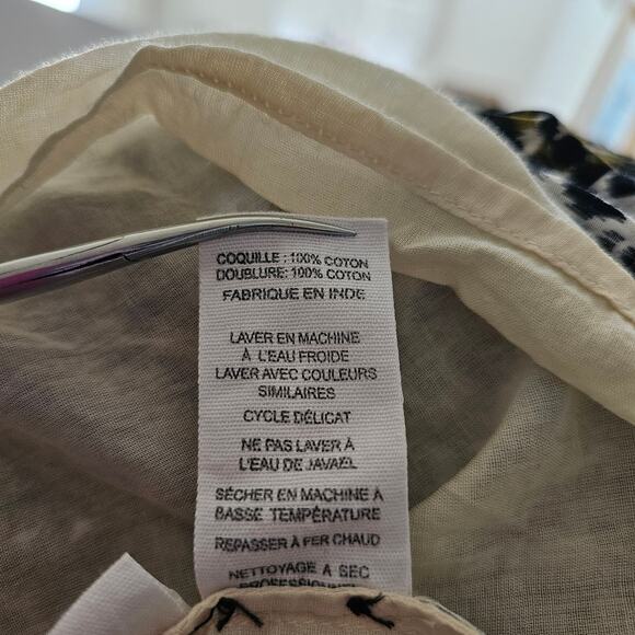 ULLA JOHNSON Amira Leopard Print Long Puff Sleeve Mock Neck Mini Dress Sz 2 - Picture 11 of 16